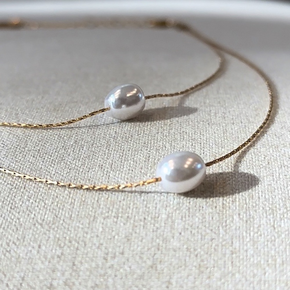 Double Layer Pearl Necklace